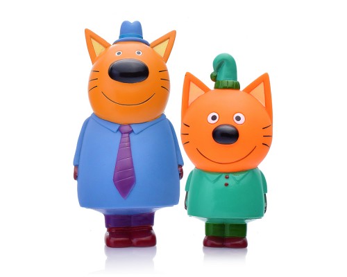 Игрушка для ванны "Три Кота. Папа Кот и Компот" 2 шт. в сетке