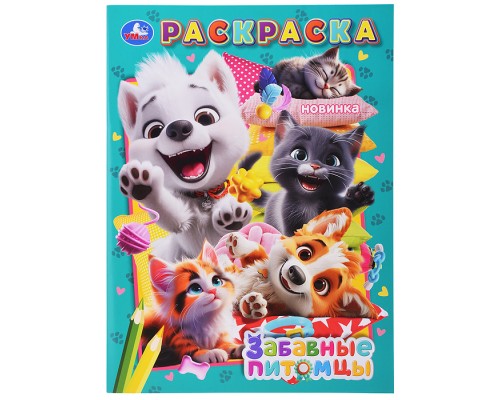 Раскраска "Забавные питомцы"