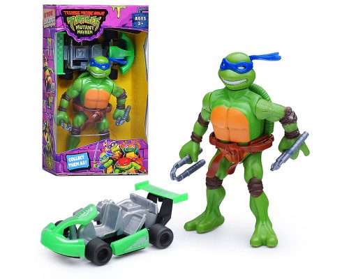 Фигурка "Черепашка ниндзя" с машинкой в ассорт. коробка 16*9*4,5 см.