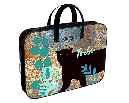 Папка текстильная на молнии с ручками Tribe, A4+