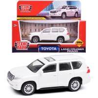 Машина металл Toyota Land Cruiser Prado 10,5 см, (белый) инерц, в коробке