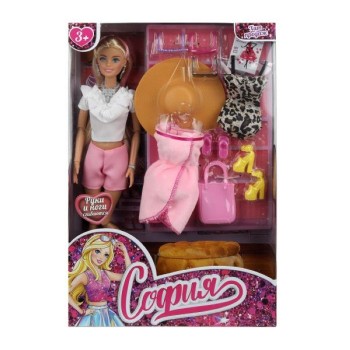 Кукла София 29см. (руки и ноги сгиб, акс.) коробка