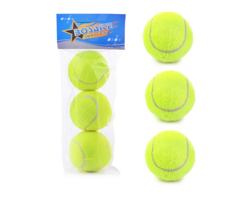 Набор мячей для большого тенниса (3 шт) в пакете с хедером