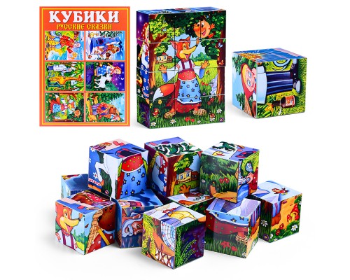 Кубики в картинках 25 "Русские сказки" (из 12-ти штук)