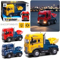 Машина "Трейлер" 1:24 (свет,звук) в коробке