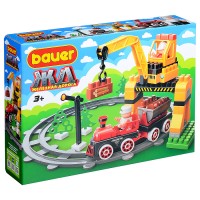 Конструктор 925 "Железная дорога" перевозка леса с Блокменом