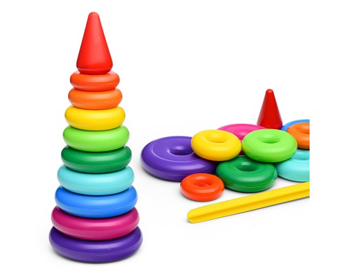 Пирамида "Классика" 30см. 11 деталей (в сетке)