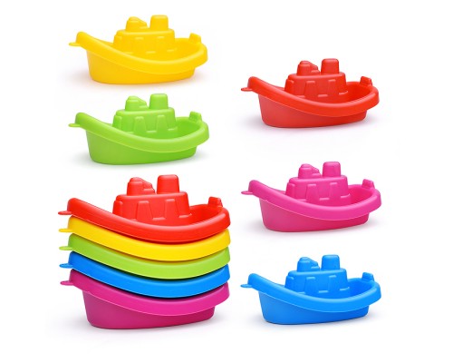 Игровой набор для купания "Кораблики Волна" 5пр. (в сетке)