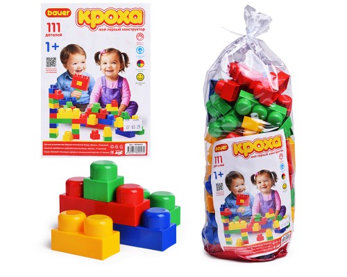 Конструктор "Кроха" 111 дет.