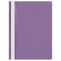 Папка-скоросшиватель пластик. А4, 120мкм, фиолетовая с прозр. верхом