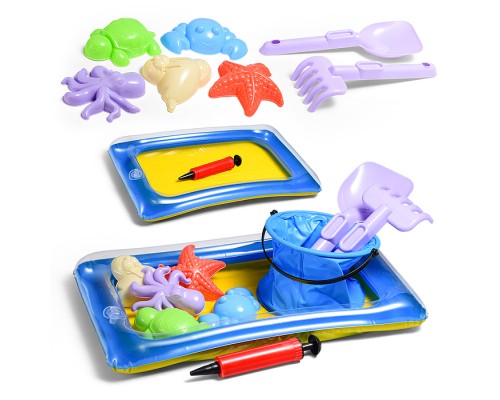 Набор для игры в песке "Пляжный отдых" в сетке