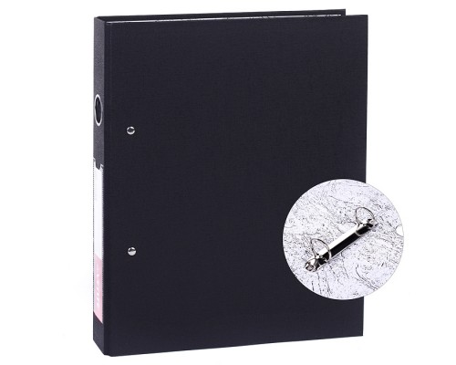 Папка на кольцах A4 2 кольца диаметром 35 мм PP черная