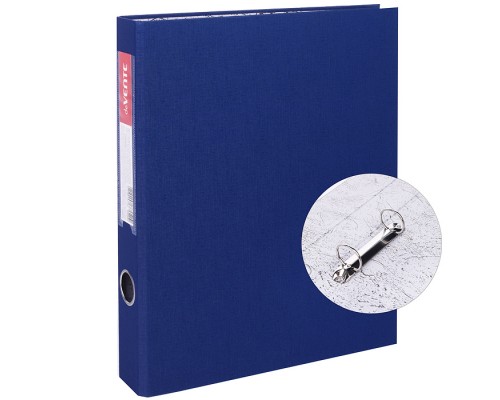 Папка на кольцах A4 2 кольца диаметром 35 мм PP синяя