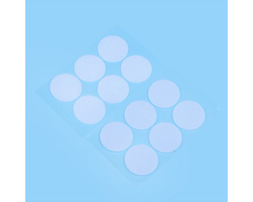 Липучки самоклеящиеся для рукоделия "DIY" диаметр 3 см, 12 шт, 6 пар в пластиковом пакете с блистерным подвесом