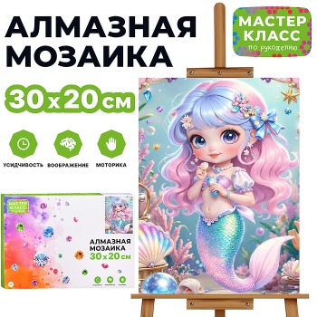 Мозаика алмазная "Русалочка" 20*30см