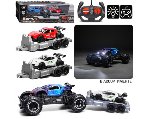 Машина "Вездеход с прицепом 2" р/у, 27 MHz, в коробке