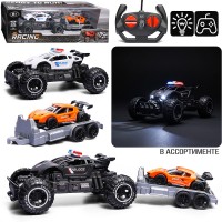 Машина "Вездеход с прицепом 6" р/у, 27 MHz, в коробке