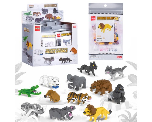 Конструктор "Свирепые животные" в ассортименте, в коробке