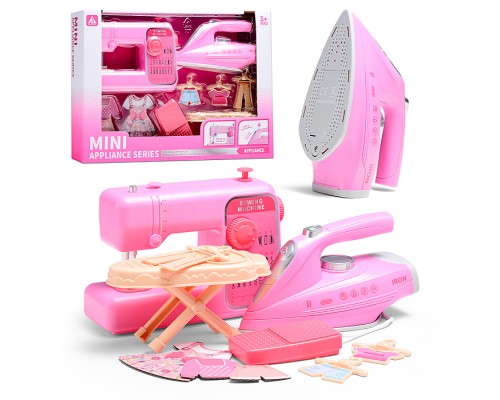 Бытовая техника " Швейная машинка с гладильной доской и утюгом" в кробке