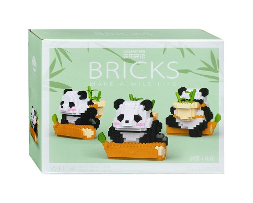 Конструктор "Панда" (378 дет.) в коробке