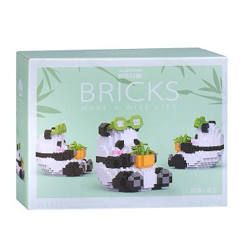 Конструктор "Панда" с бамбуком (348 дет.) в коробке