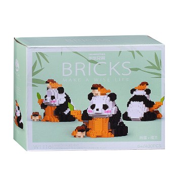 Конструктор "Панда" (430 дет.) в коробке