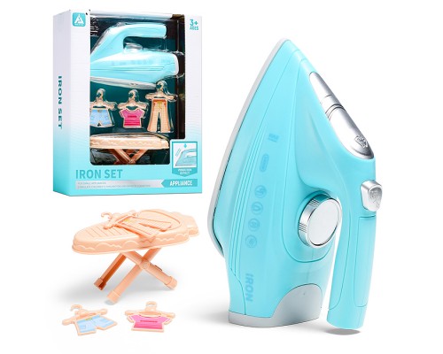 Бытовая техника "Утюг с гладильной доской" в коробке (цвет голубой)