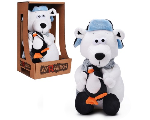 ДуRашки, Полярный медведь и Пингвин, 26 см, в коробке