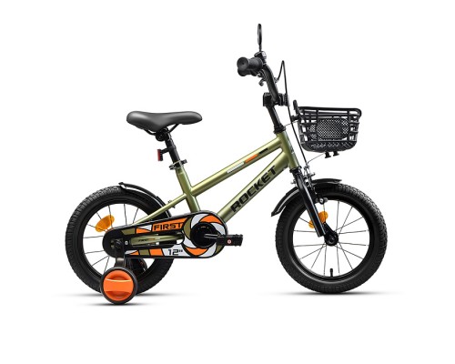 Велосипед 12" Rocket First, цвет хаки