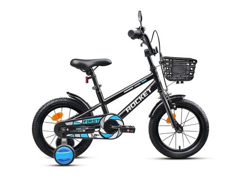 Велосипед 12" Rocket First, цвет черный