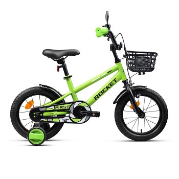 Велосипед 12" Rocket First, цвет зеленый