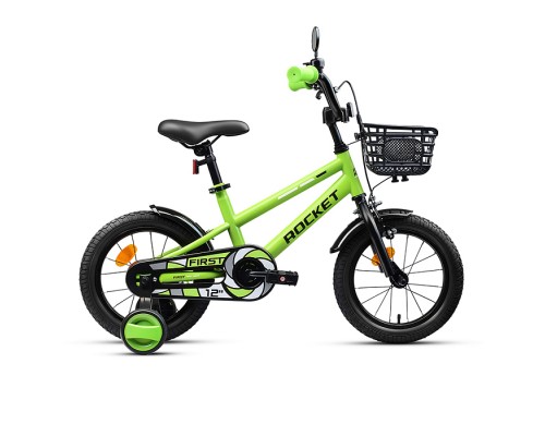 Велосипед 12" Rocket First, цвет зеленый