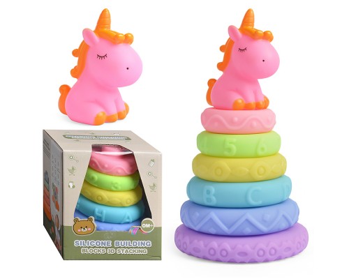 Пирамидка "Единорожка" в коробке