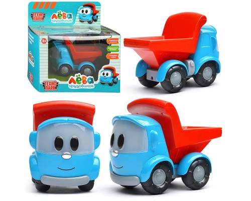 Машина металл Грузовичок Лева, 11 см, (отк. баг.,)ин.,коробка