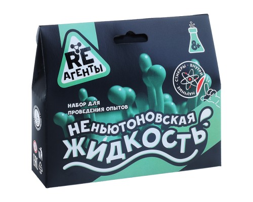 Научно-познавательный набор "Неньютоновская жидкость", зеленый