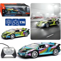 Машина "Неон кросс" р/у, 27 MHz, в коробке