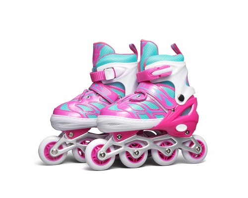 Ролики детские, размер M (цвет розовый)