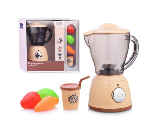 Бытовая техника "Соковыжималка" с набором продуктов, бежевый, (свет, звук) в коробке