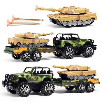 Машина "Военный прицеп" в коробке