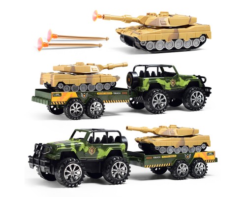 Машина "Военный прицеп" в коробке