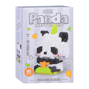 Конструктор "Панда на скейте" (161 дет.) в коробке