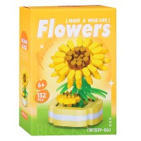 Конструктор "Цветок" (132 дет.) в коробке