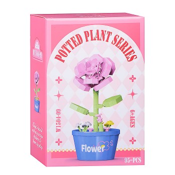 Конструктор "Роза" (95 дет.) в коробке