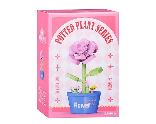 Конструктор "Роза" (95 дет.) в коробке