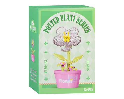 Конструктор "Цветок" (45 дет.) в коробке