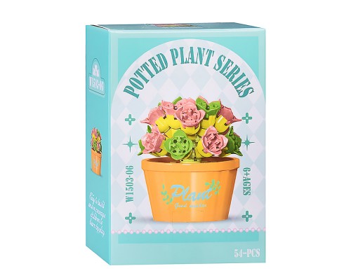 Конструктор "Цветок" (54 дет.) в коробке