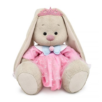 Зайка Ми в платье и розовой диадеме (большой)