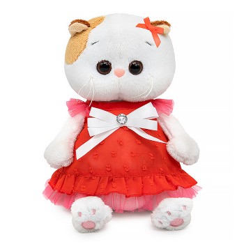 Кошка Ли-Ли BABY в платье с белым бантом