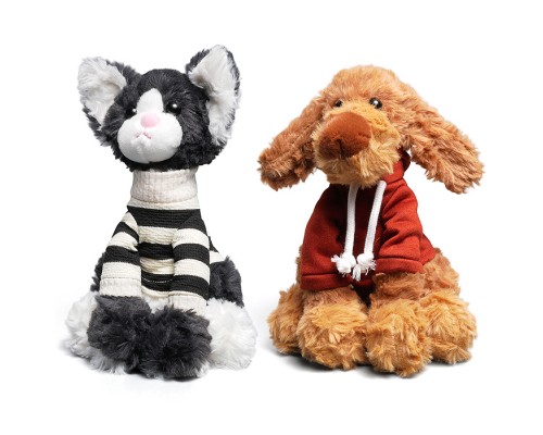 Мягкая игрушка "Зверюшка в кофточке" 23 см