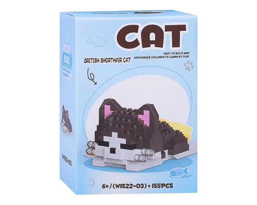 Конструктор "Кошка" (155 дет.) в коробке